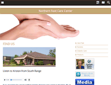 Tablet Screenshot of northernfootcare.com
